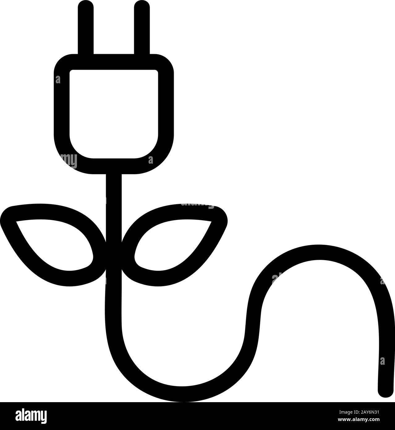 Vecteur D'Icône de biocarburant. Illustration du symbole de contour isolé Illustration de Vecteur