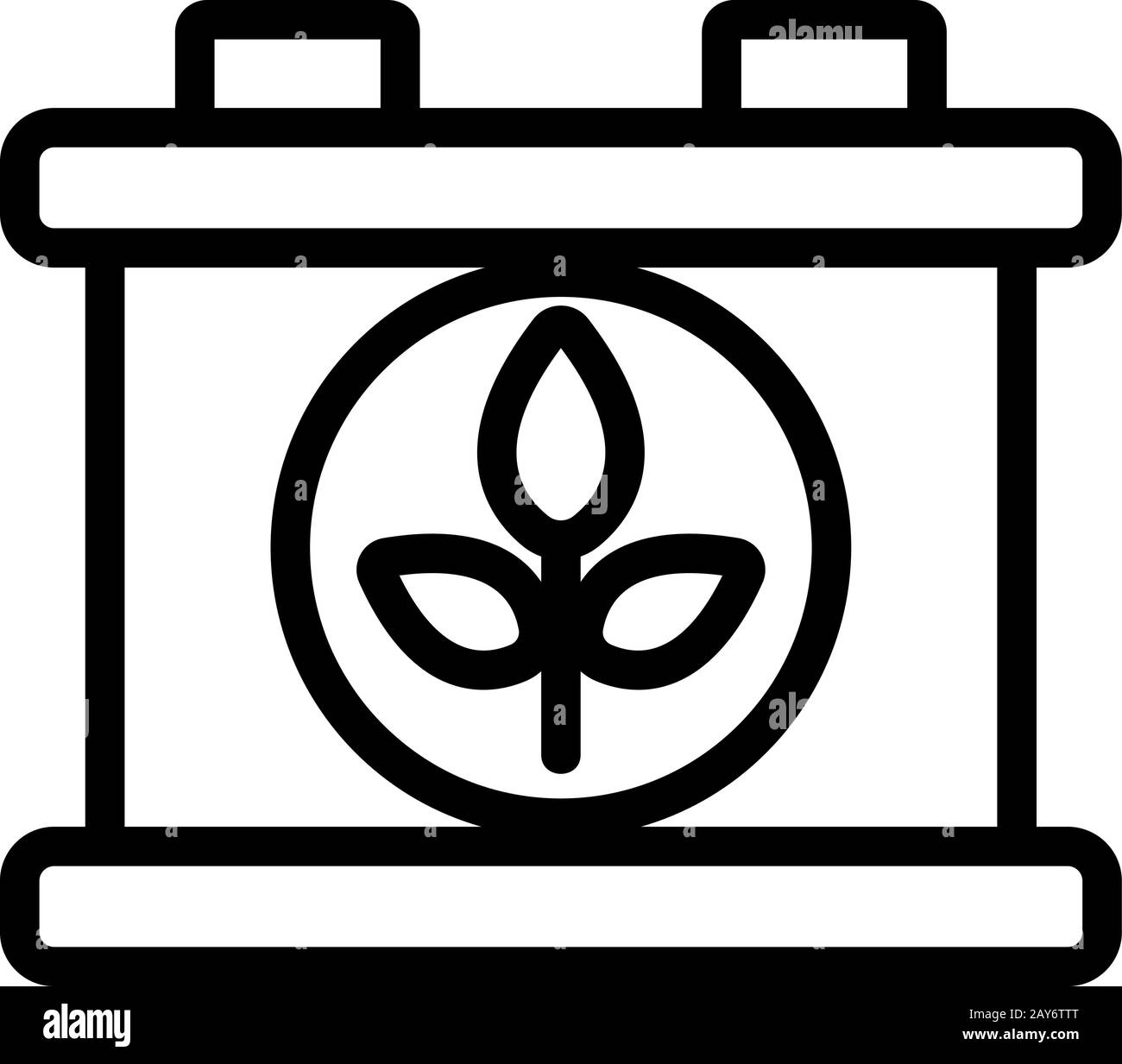 Vecteur D'Icône de biocarburant. Illustration du symbole de contour isolé Illustration de Vecteur