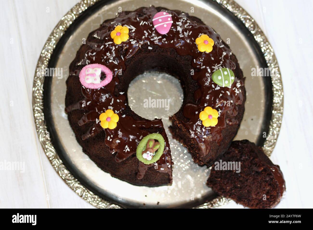 Gateau Au Chocolat Avec Poire Gateau De Paques Gateau Fait Maison Gateau Au Chocolat Un Gateau Delicat Et Sain Le Dessert Sain Parfait Photo Stock Alamy