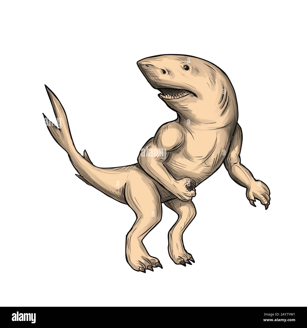 Nanaue Tatouage position de combat Banque D'Images