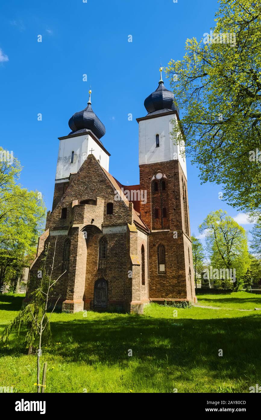 Église Saint-Marien à Tremmen, Brandebourg, Allemagne Banque D'Images