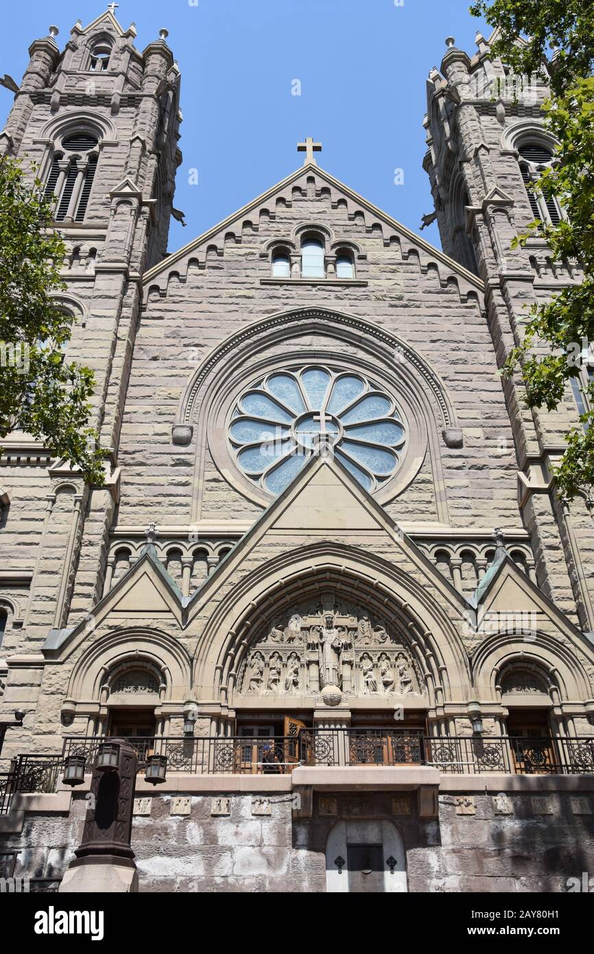 Cathédrale de la Madeleine à Salt Lake City, Utah Banque D'Images