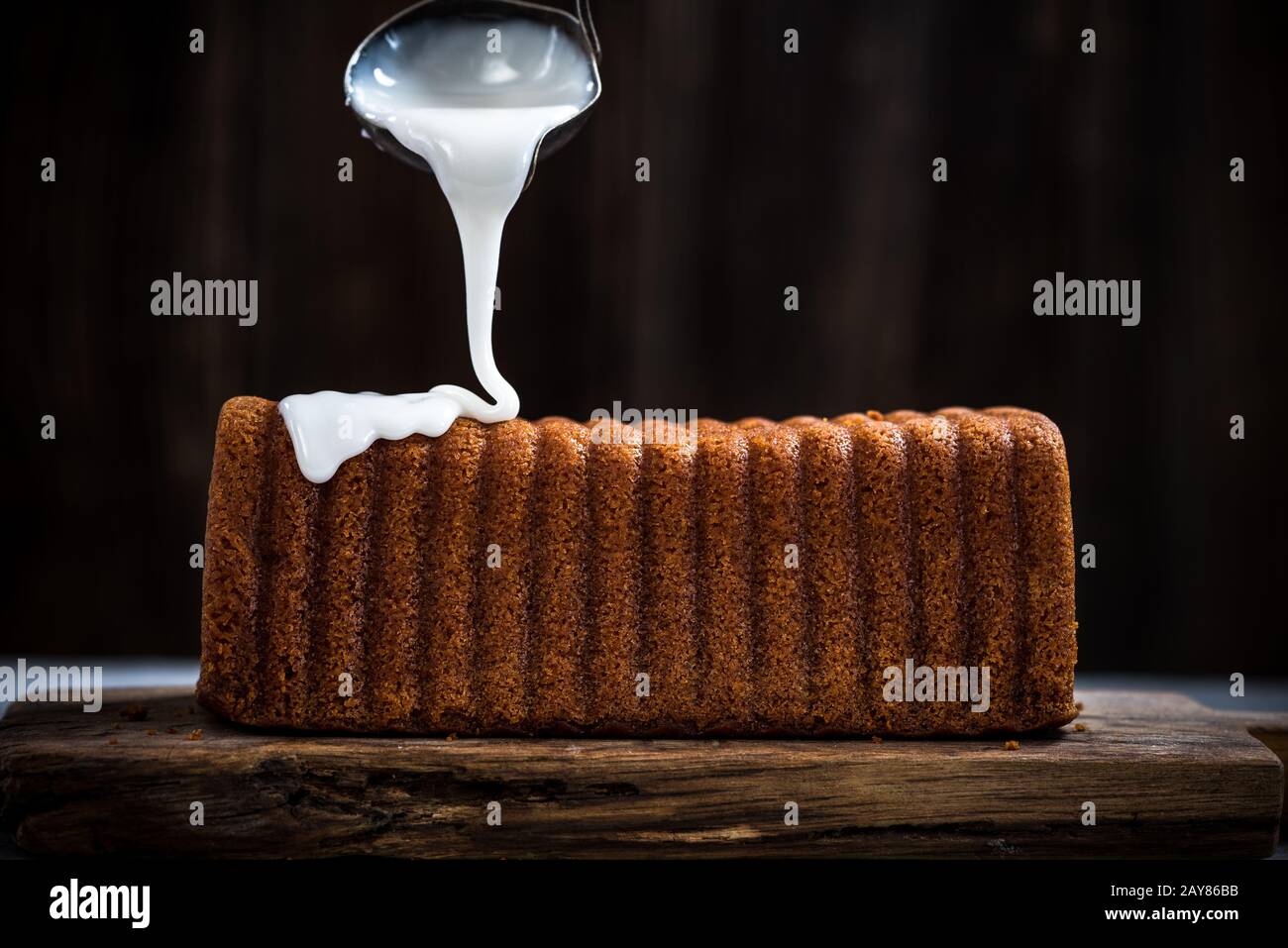 Haut de glaçage à gâteau traditionnel de Pâques Banque D'Images
