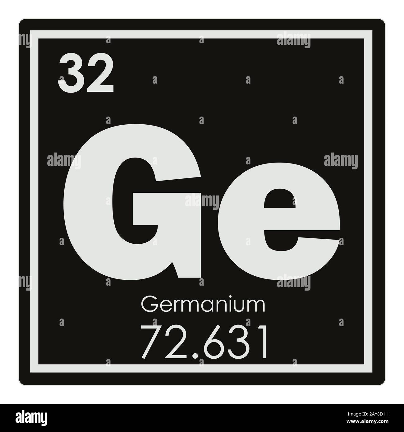 Élément chimique du germanium Banque D'Images