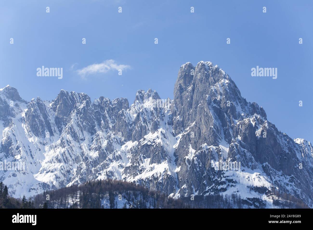 Alpes tyroliennes en hiver Banque D'Images