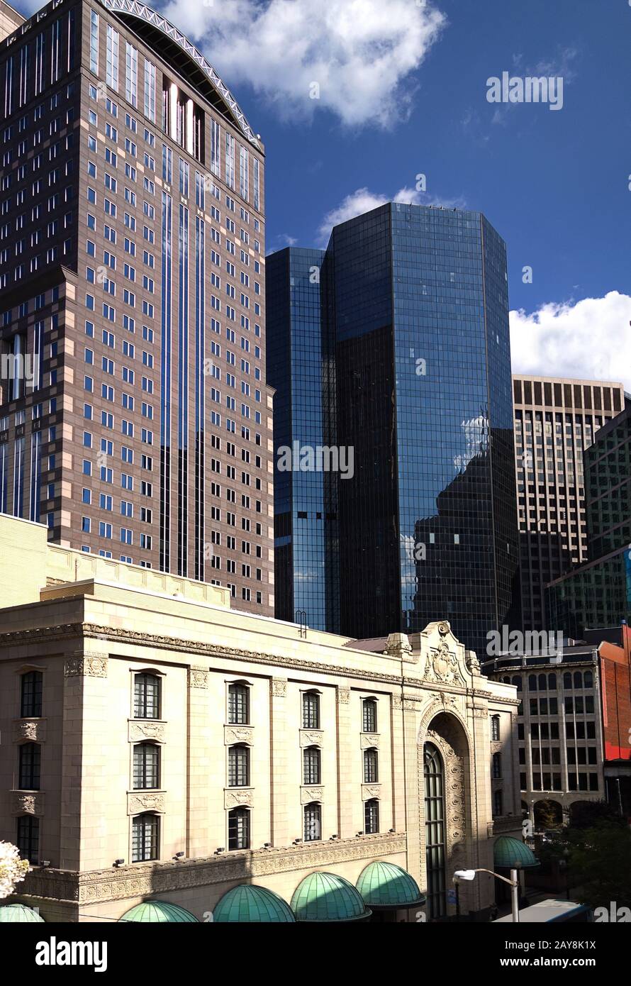 Vue sur le centre-ville de Pittsburgh Banque D'Images