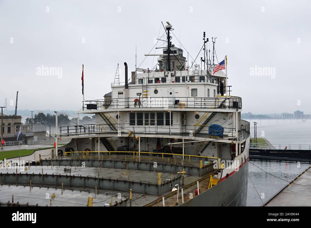 Soo Locks, Grands Lacs, Michigan Banque D'Images