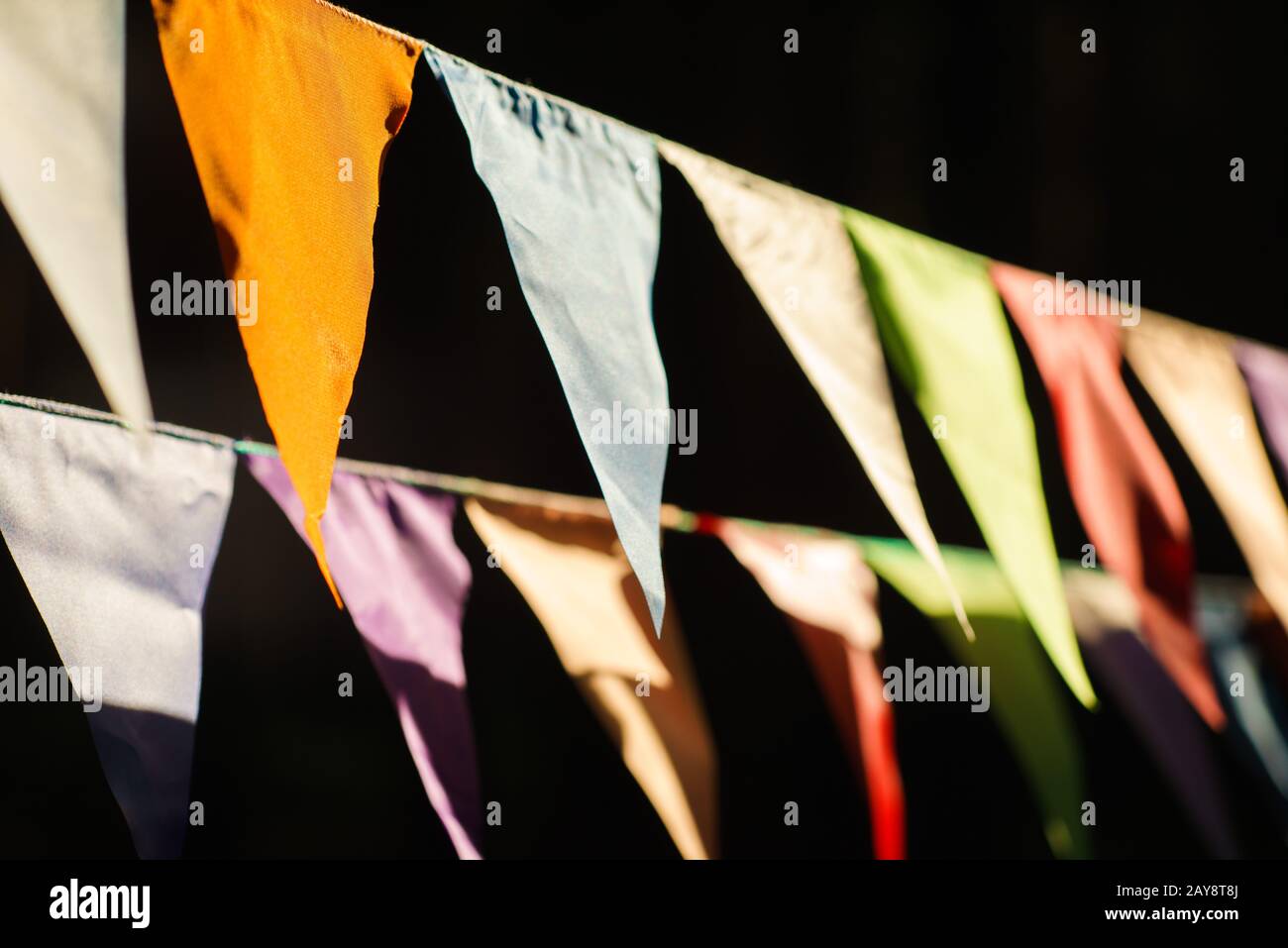 Fanions décoratifs pour fêtes d'anniversaire Banque D'Images