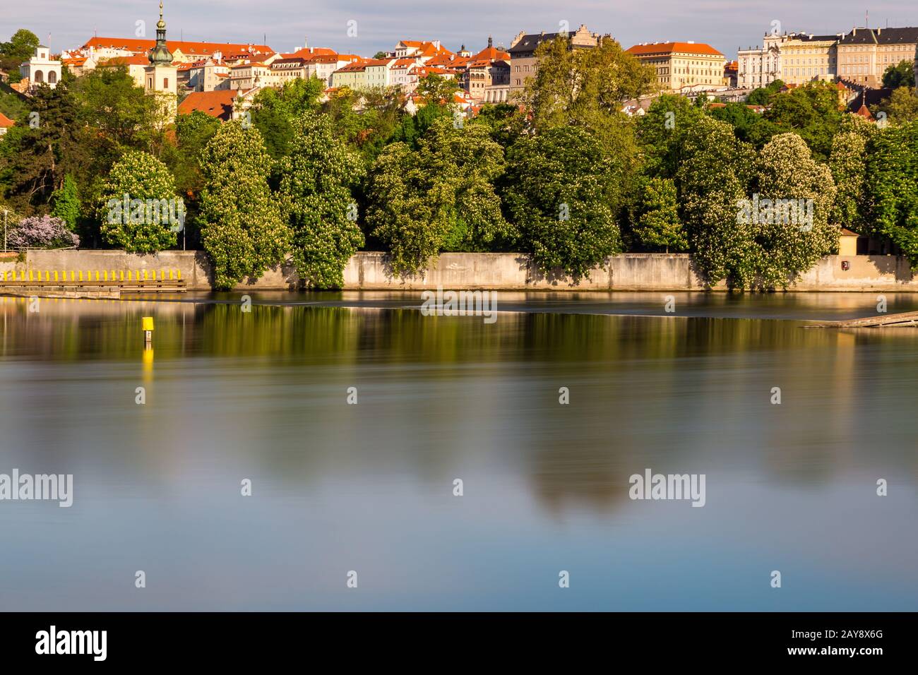 Prague, la ville de Lesser et le château de Prague Banque D'Images