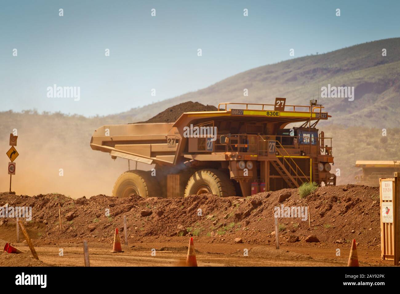 Mine De Fer Ore, Pilbara, Australie Occidentale. Banque D'Images