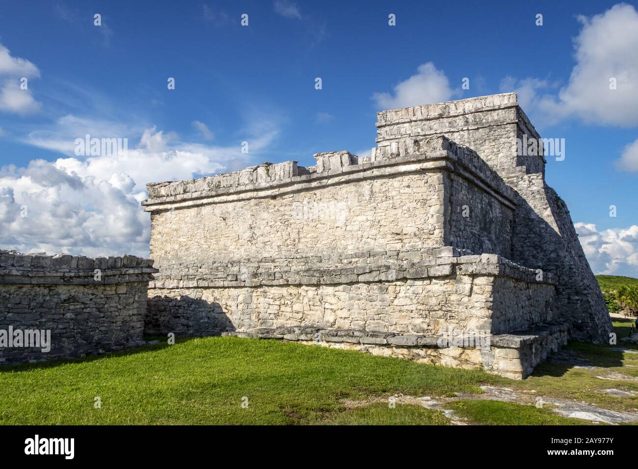 Les ruines mayas de Tulum Mexique Banque D'Images