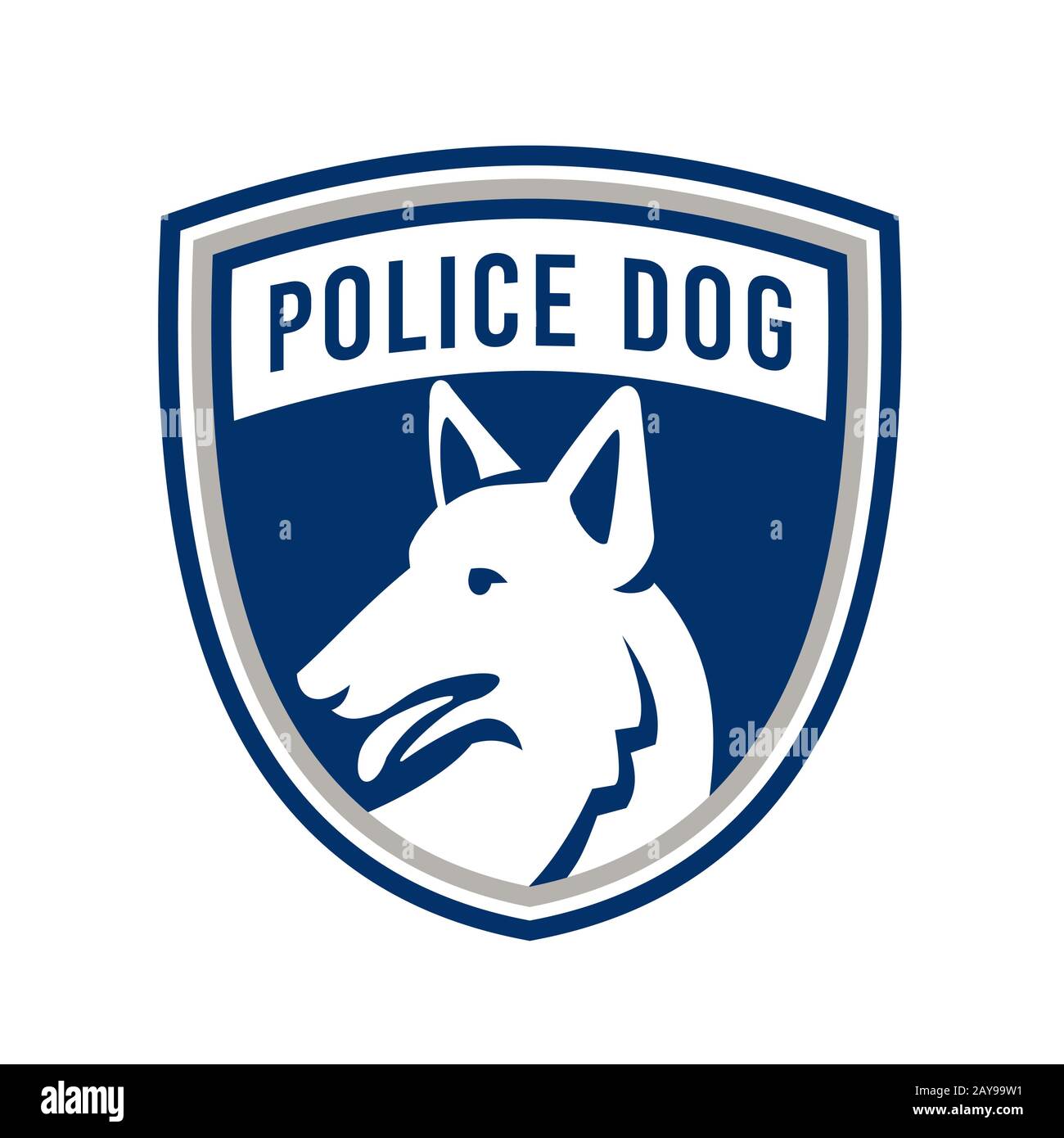 Protection des chiens de police Mascot Banque D'Images