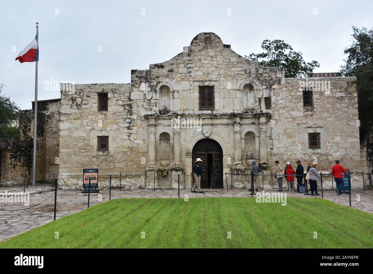 L'Alamo à San Antonio, Texas Banque D'Images