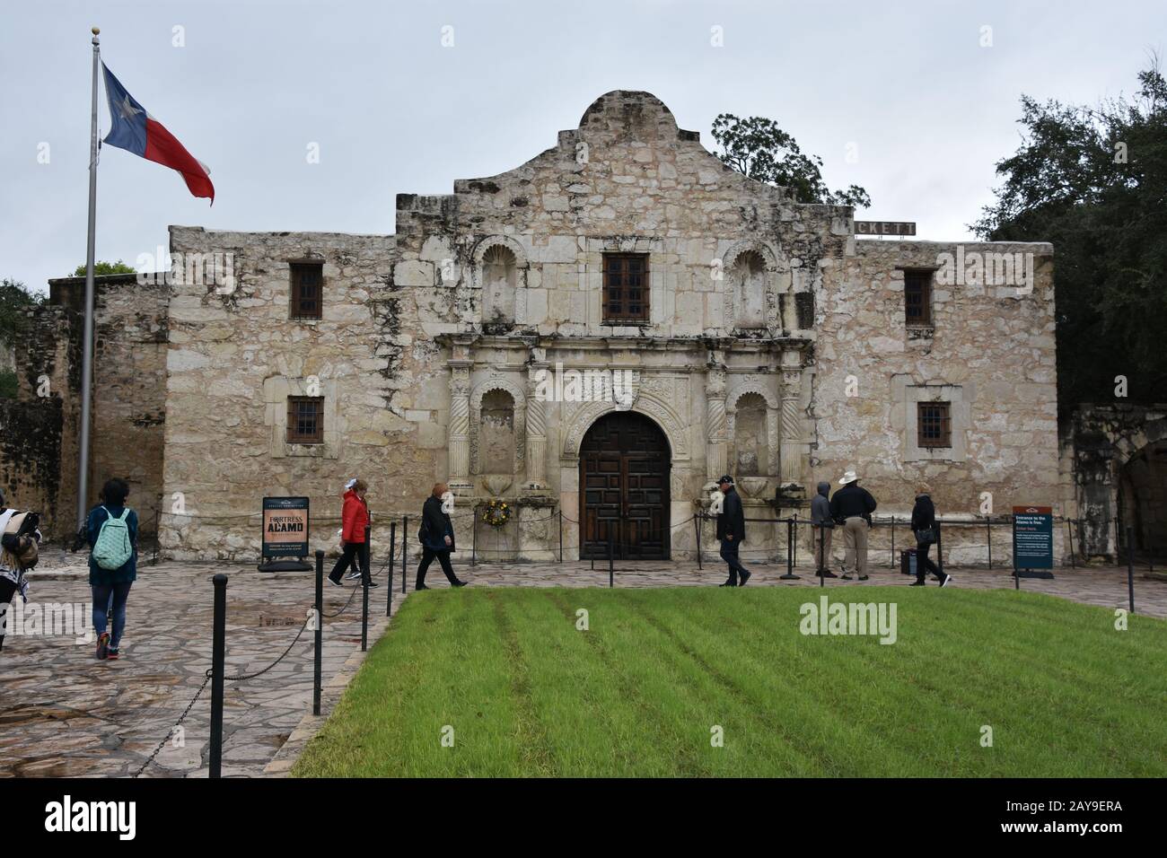 L'Alamo à San Antonio, Texas Banque D'Images