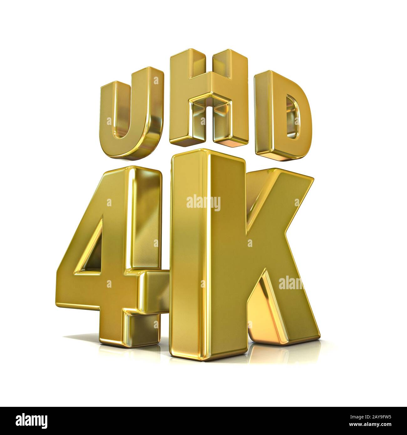 Ultra HD (haute définition) résolution de la technologie. 4K concept. 3D Banque D'Images