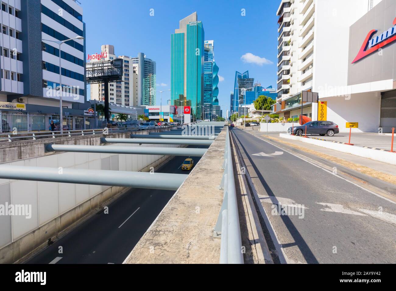 Quartier Obarrio Panama vue sur la ville à partir de la cinquantième street  Photo Stock - Alamy