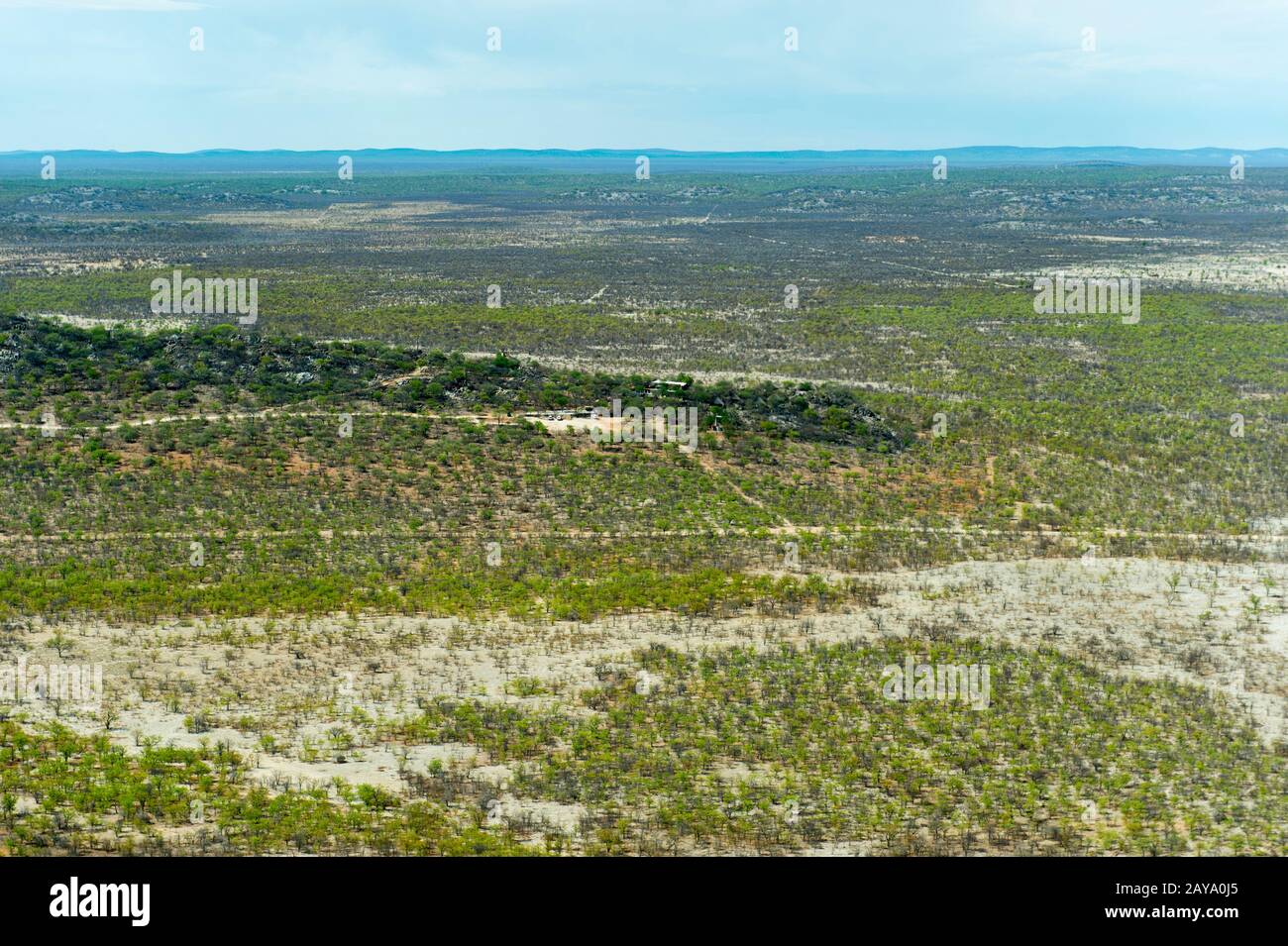 Photo aérienne du vol d'Ongava à l'Airstrip Doro Nawas au-dessus du Damaraland en Namibie. Banque D'Images
