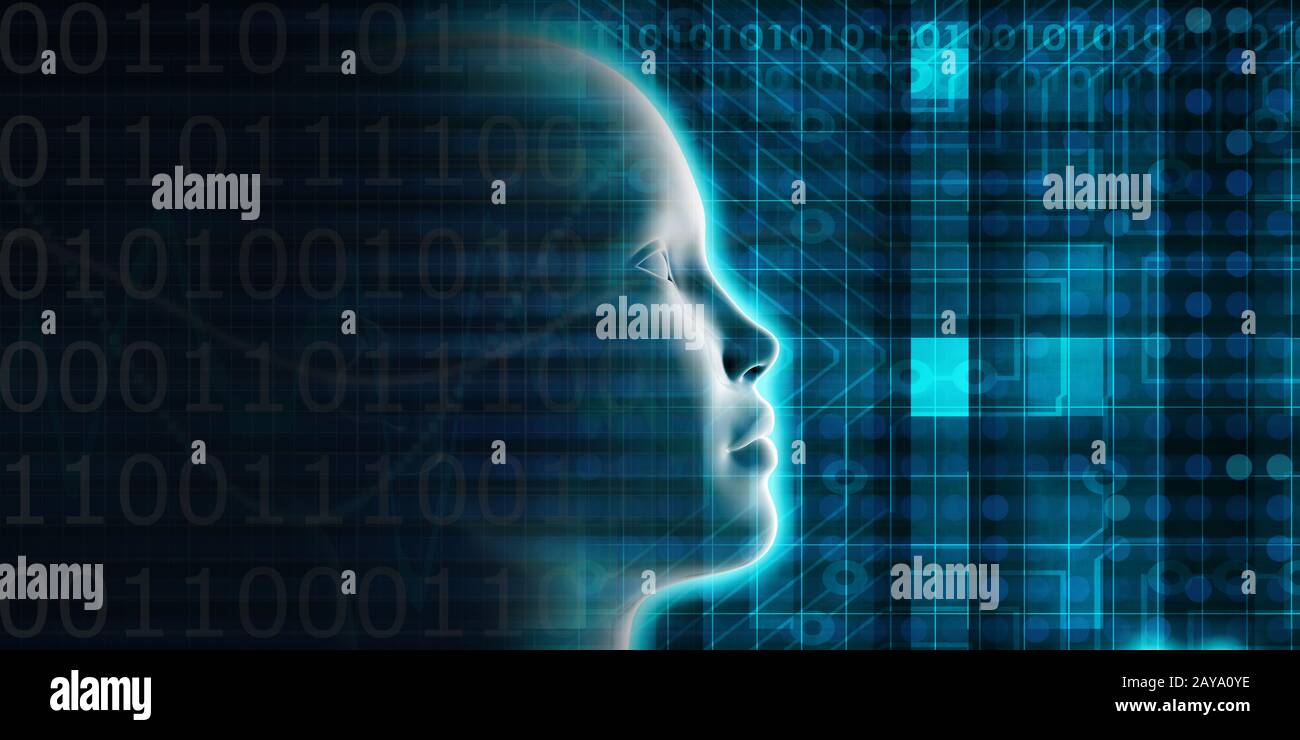 Évolution de l'intelligence artificielle Banque D'Images