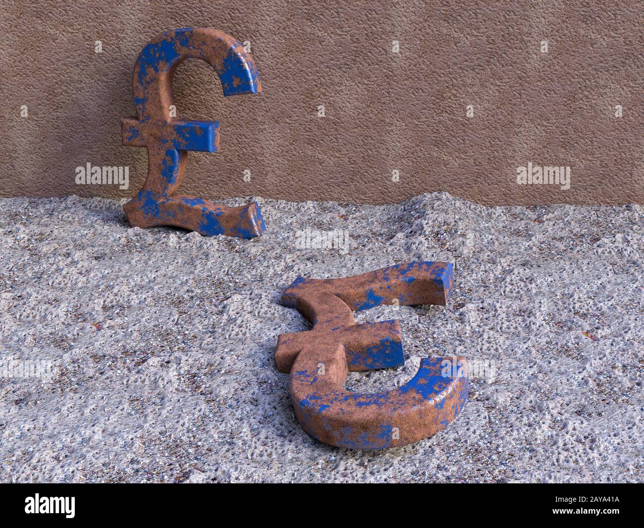 Livre sterling, le crash Banque D'Images