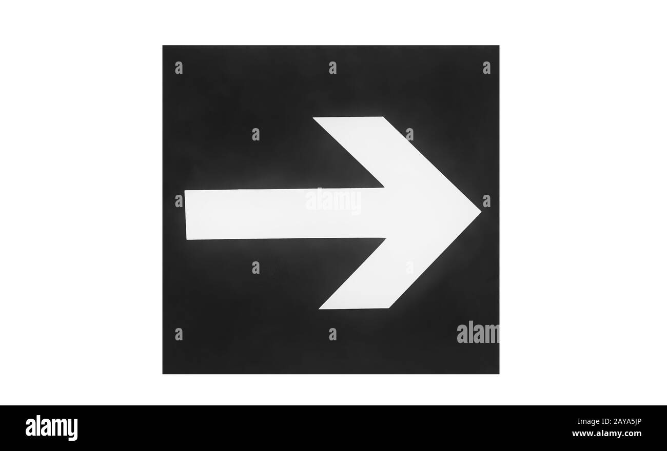 Signal indiquant le sens de circulation des personnes Banque D'Images