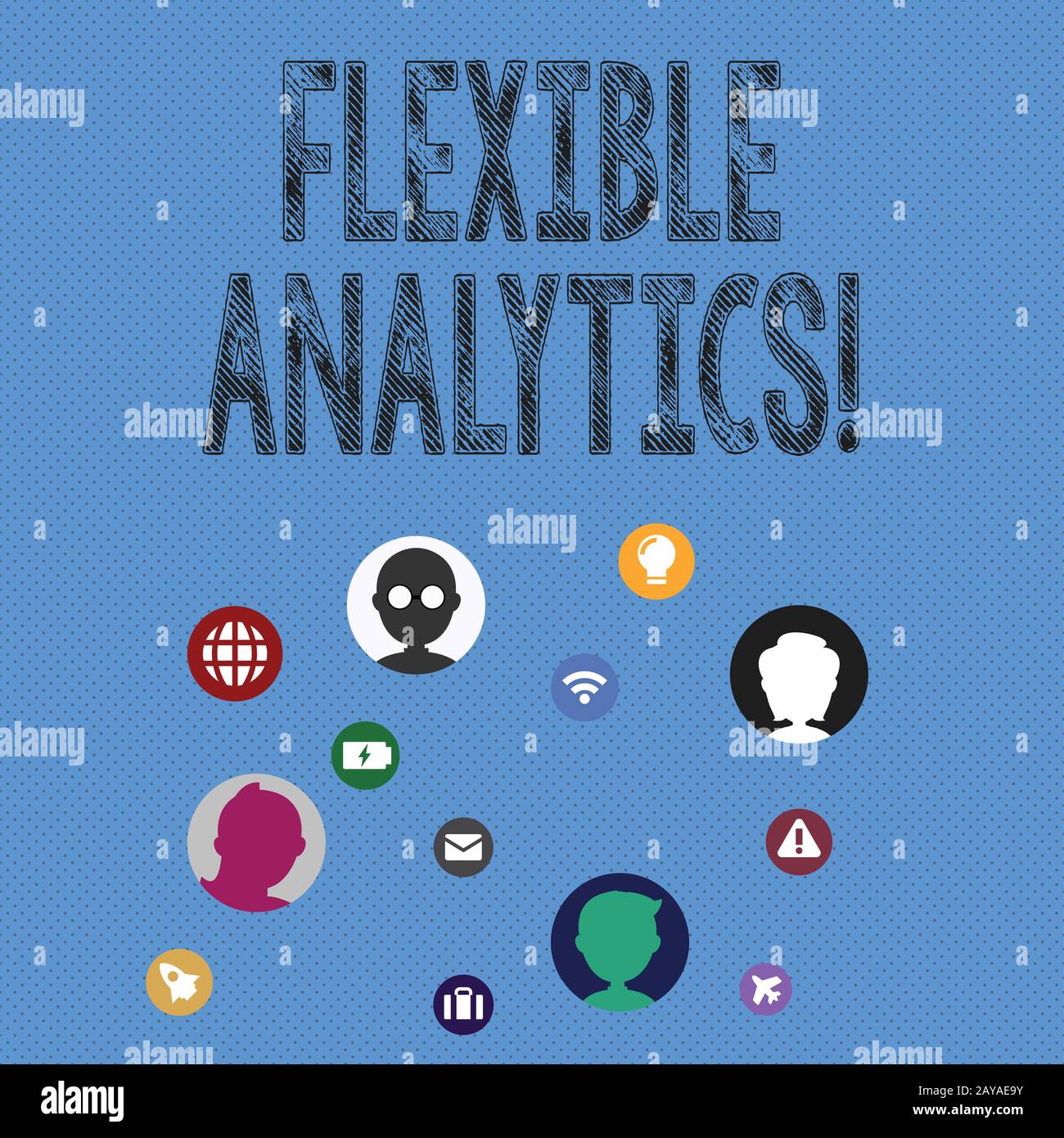 Note d'écriture montrant flexible Analytics. Photo d'entreprise présentant l'évolution du marché axée sur les services de réseau de soins basés sur les valeurs te Banque D'Images