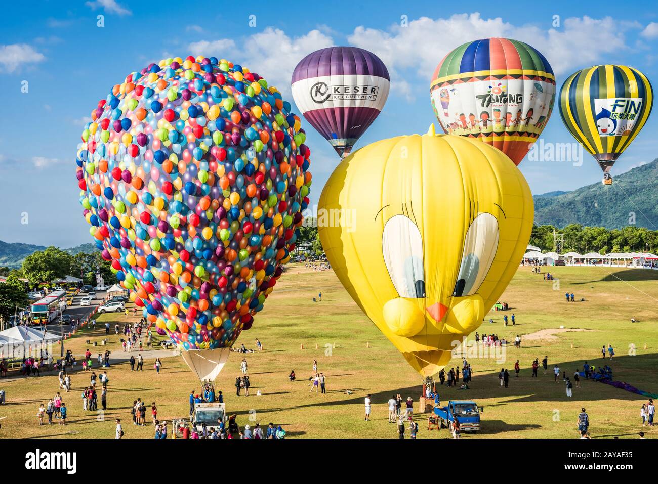 Festival International De Montgolfière De Taiwan Banque D'Images