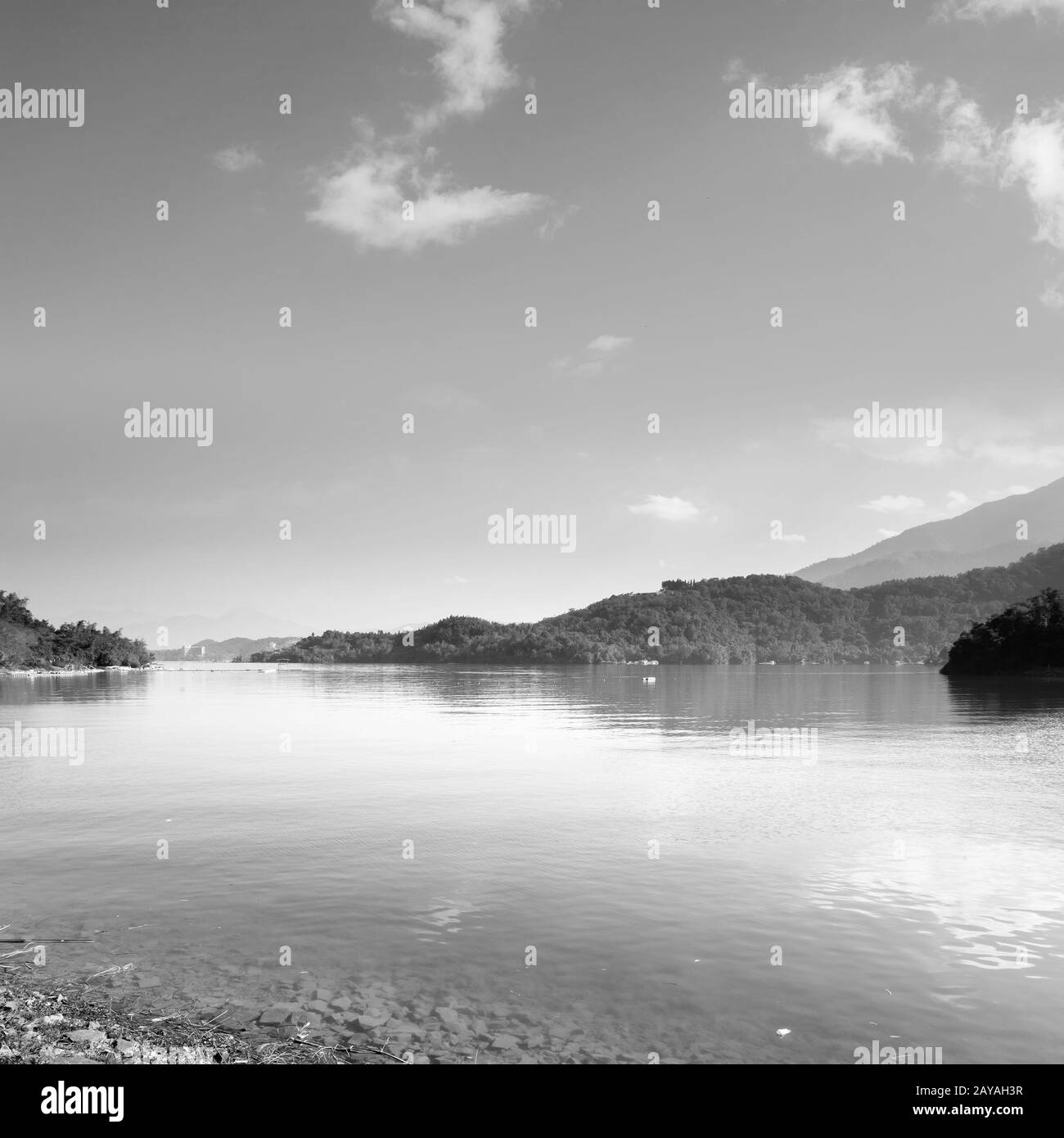 Paysage du lac Sun Moon Banque D'Images