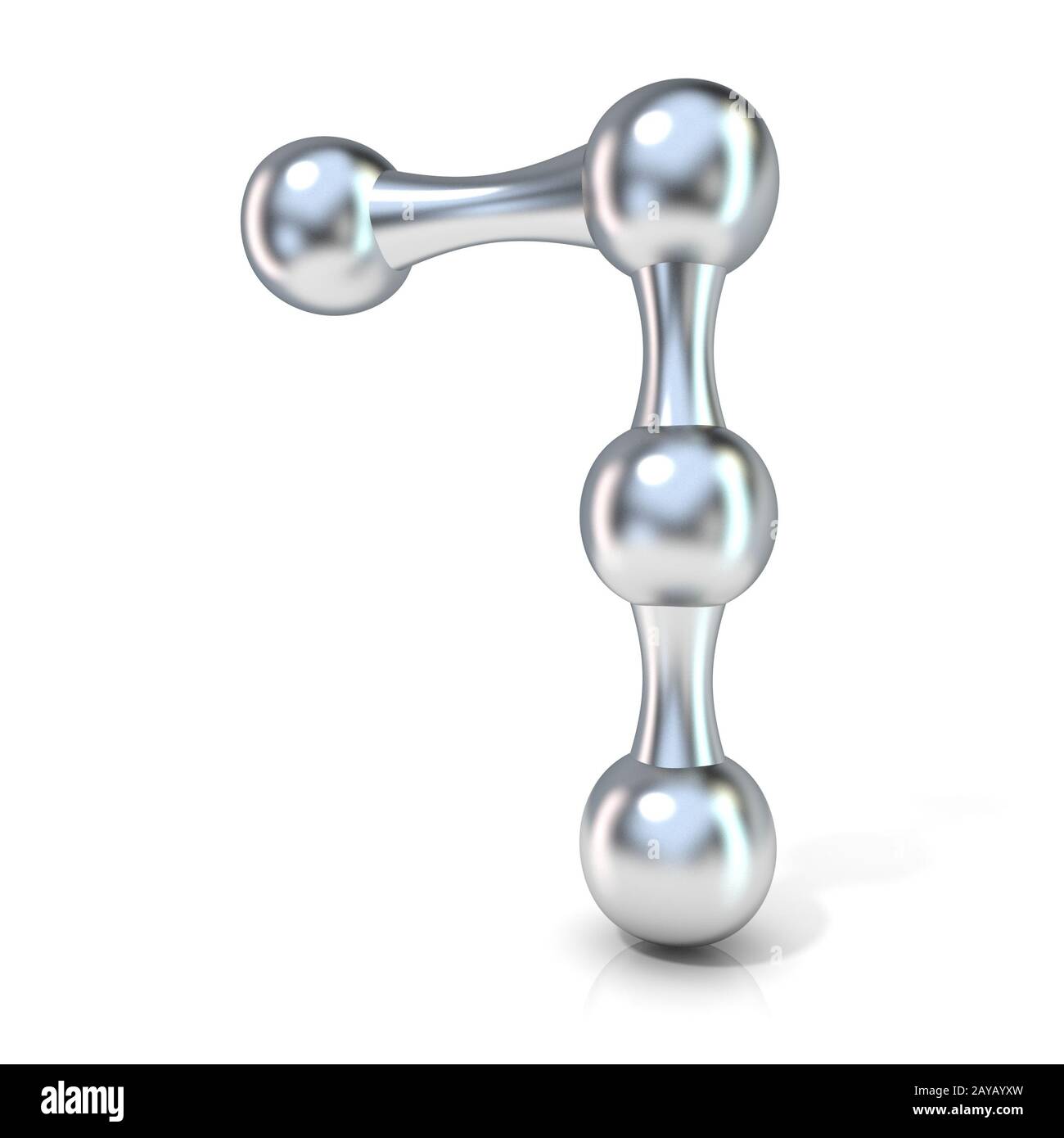 Police moléculaire chiffres Collection, 7 - sept. 3D Banque D'Images