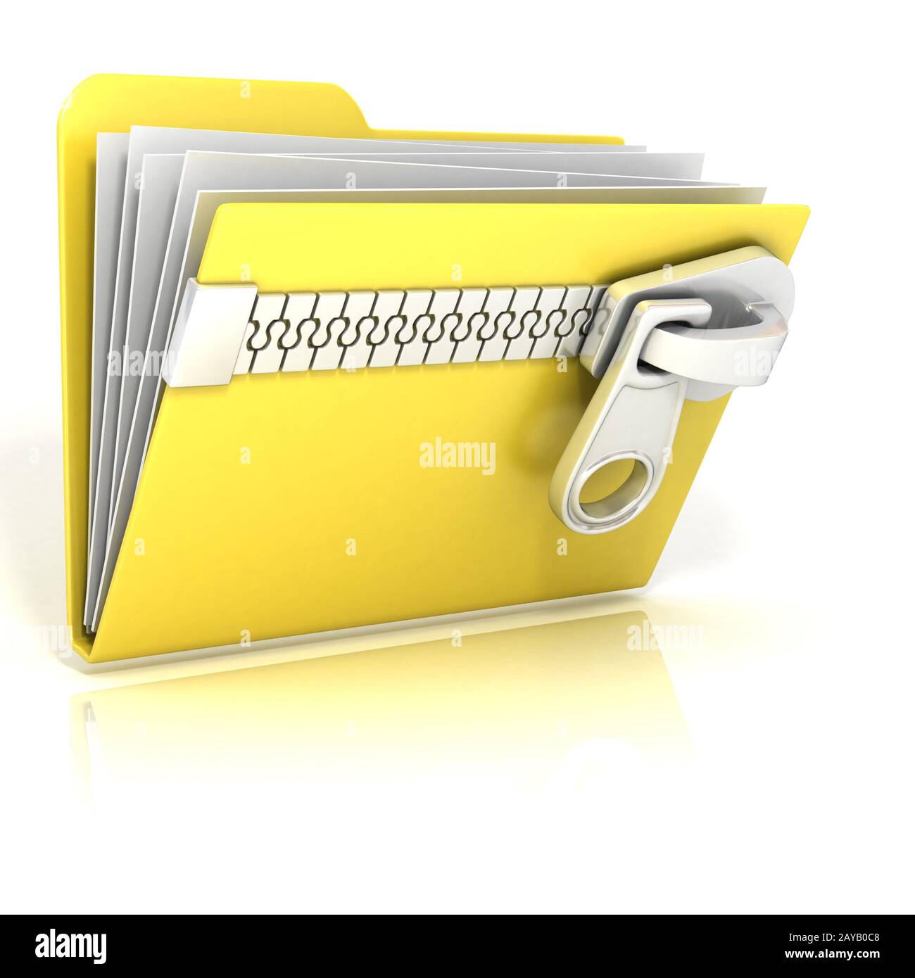 Que Représente L icône D un Dossier Avec Une Fermeture Zip file icon archive compressed Banque de photographies et d'images à  haute résolution - Alamy