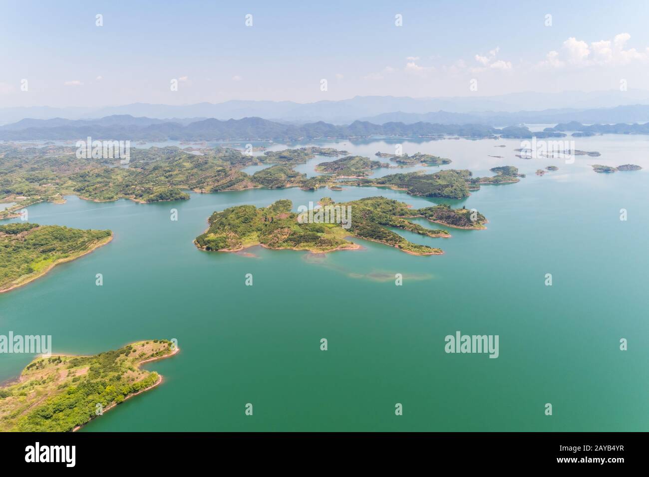 le lac de l'île de hangzhou mille en été Banque D'Images