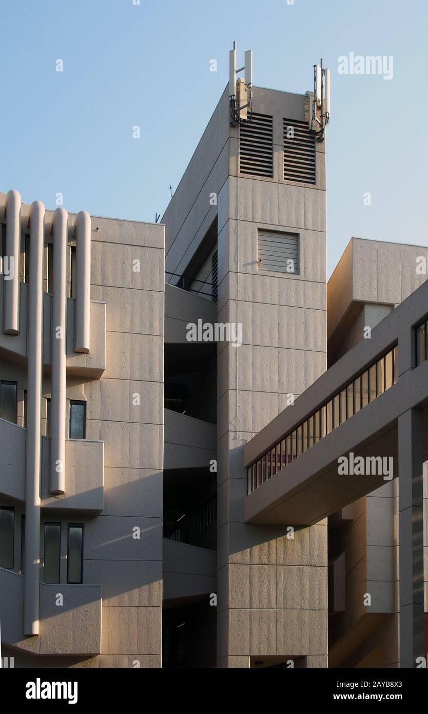 le bâtiment roger stevens à l'université de leeds un bâtiment brutaliste en béton de chamberlain powell et bon 1970 Banque D'Images