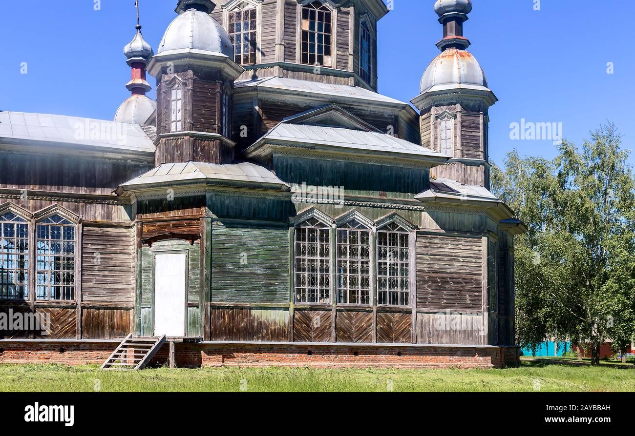 L'ancien vieux croyants orthodoxes ' église en bois. Banque D'Images