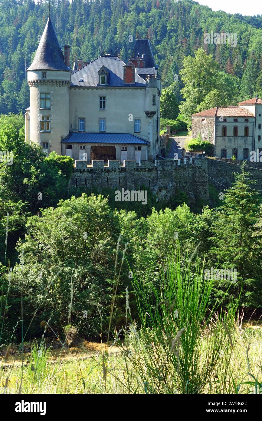 Le Château de la Valette en France Banque D'Images