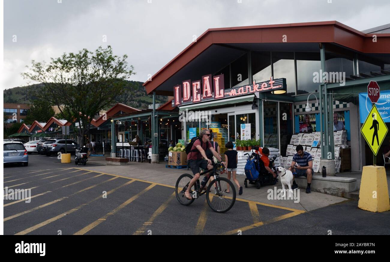 Épicerie idéale dans les boutiques Idéales de Broadway, à North Boulder. Maintenant possédé par La chaîne d'épicerie Whole Foods. Banque D'Images