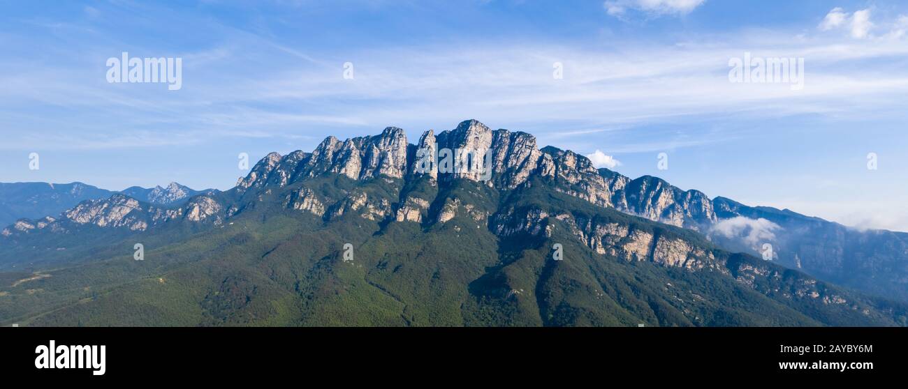 mont lushan paysage de wulao pic Banque D'Images