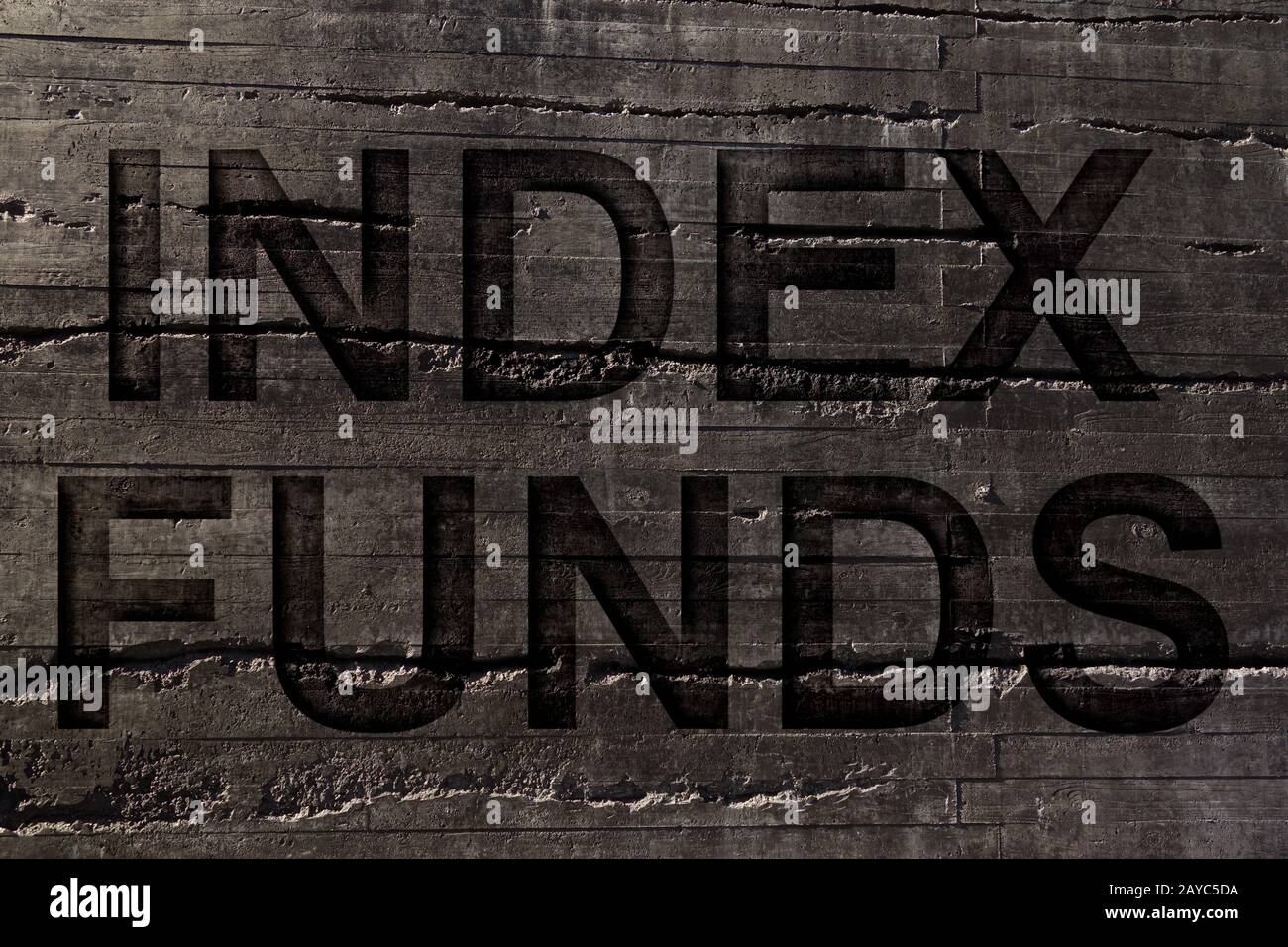 Index Fonds investissement en actions Banque D'Images