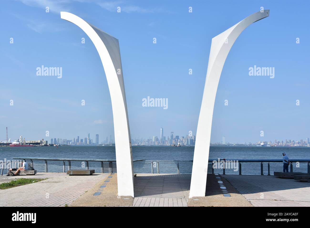 Cartes postales-le Mémorial Staten Island du 11 septembre à New York Banque D'Images