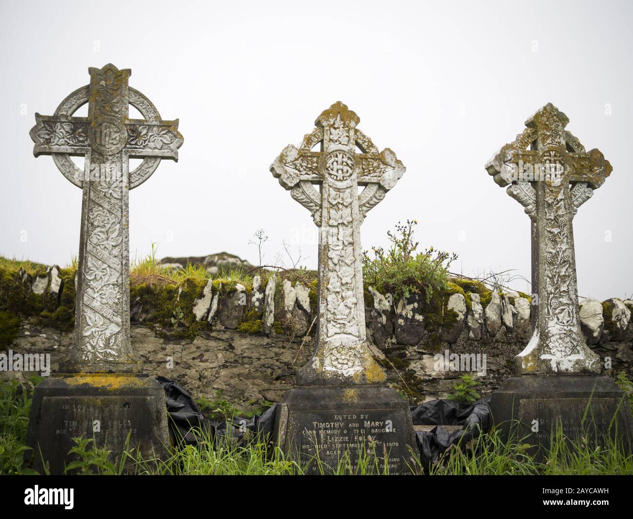 vieux cimetière en irlande Banque D'Images