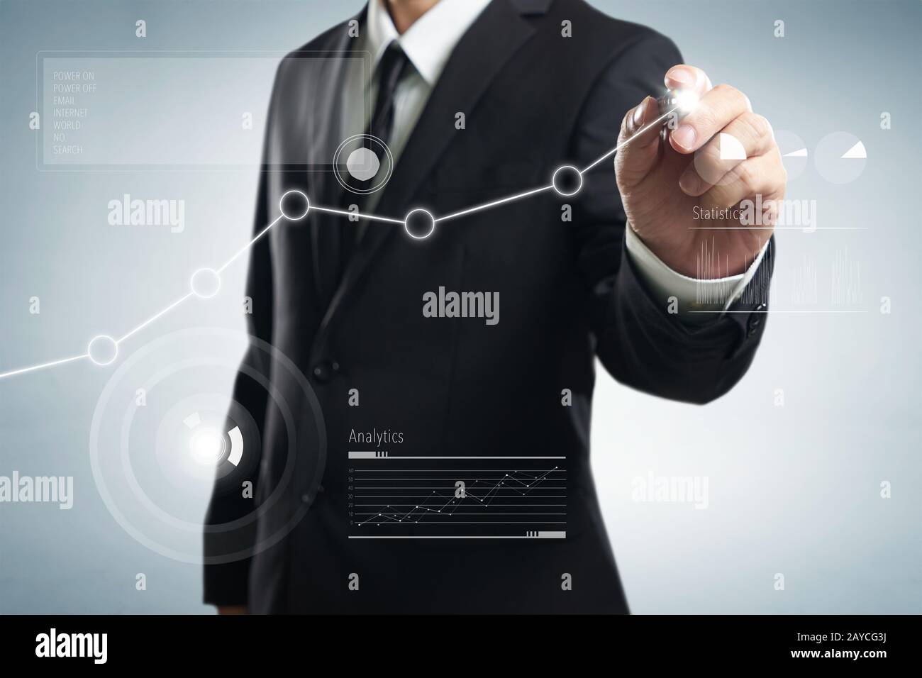 Rapport de ventes moyen Banque D'Images