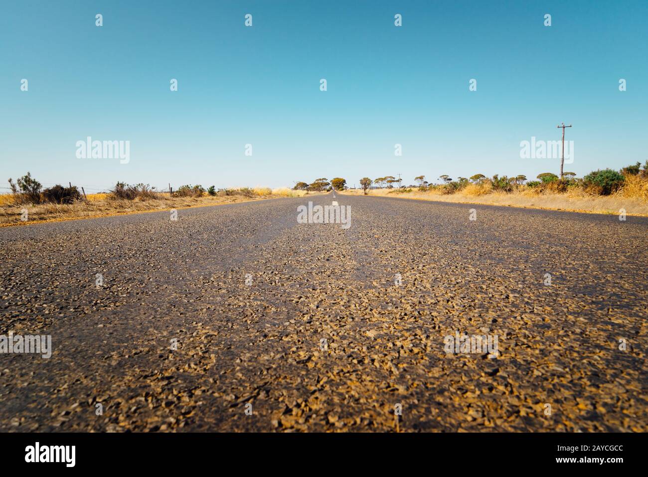 Route asphaltée en Perth ( point sélectionné ) Banque D'Images