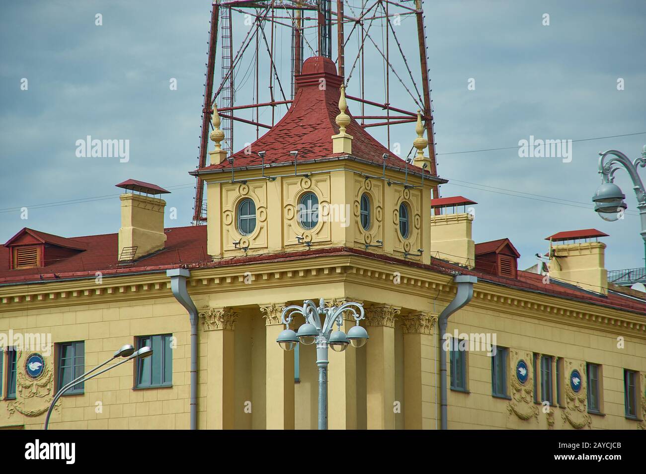 Minsk, Biélorussie.style de l'Empire stalinien. Banque D'Images