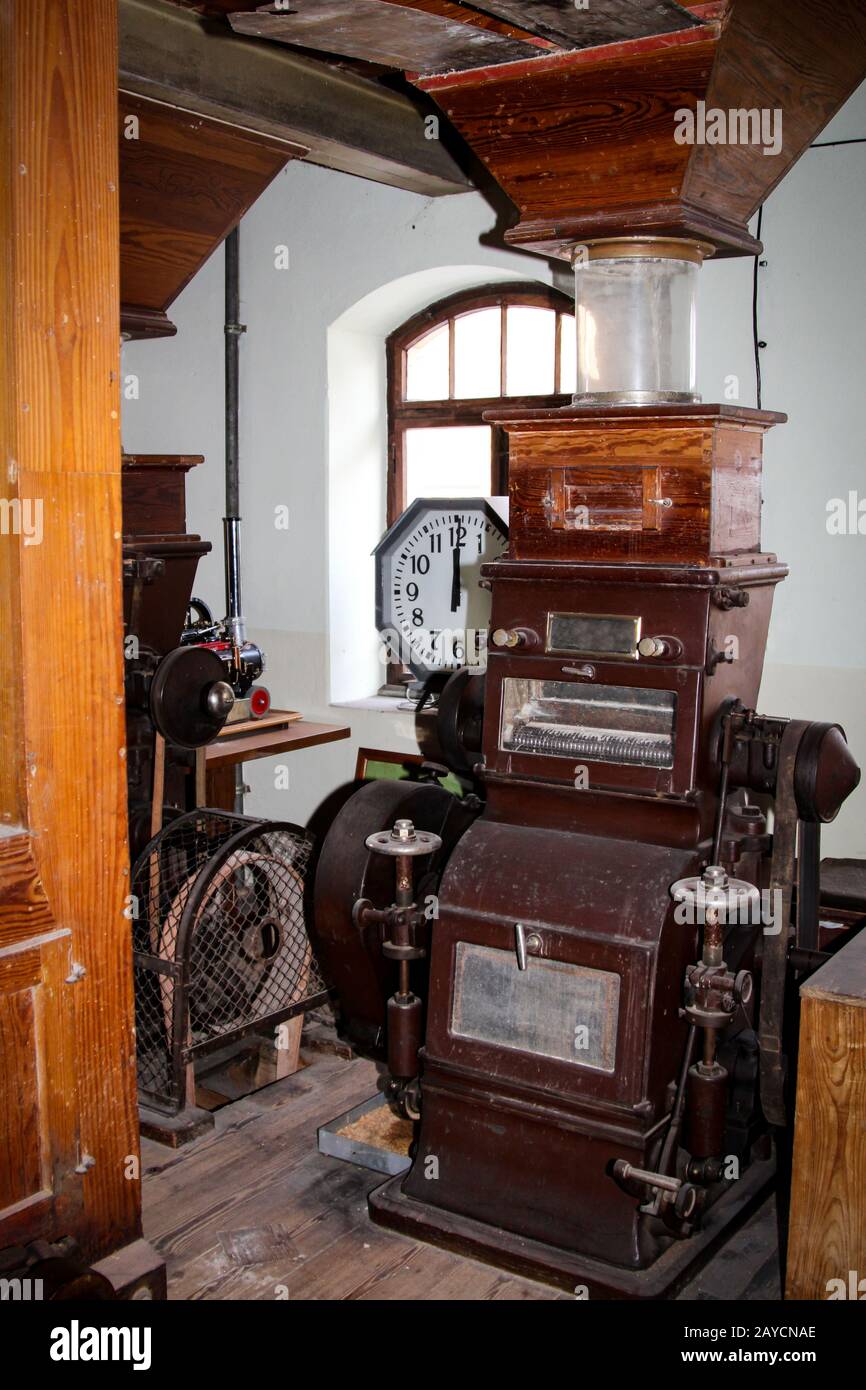 un moulin à rouleaux soi-disant d'un ancien moulin à céréales Banque D'Images