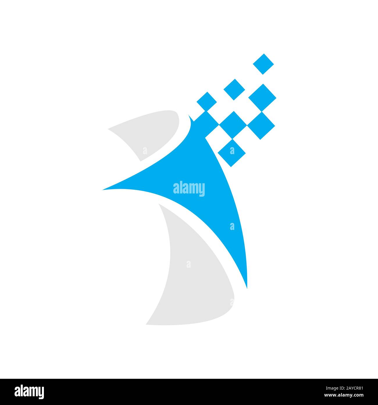 illustration du symbole vectoriel du logo en papier numérique Illustration de Vecteur