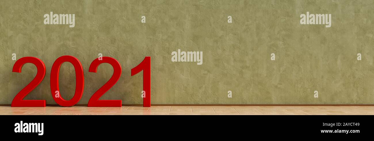 Nouvel an 2021, panorama Banque D'Images