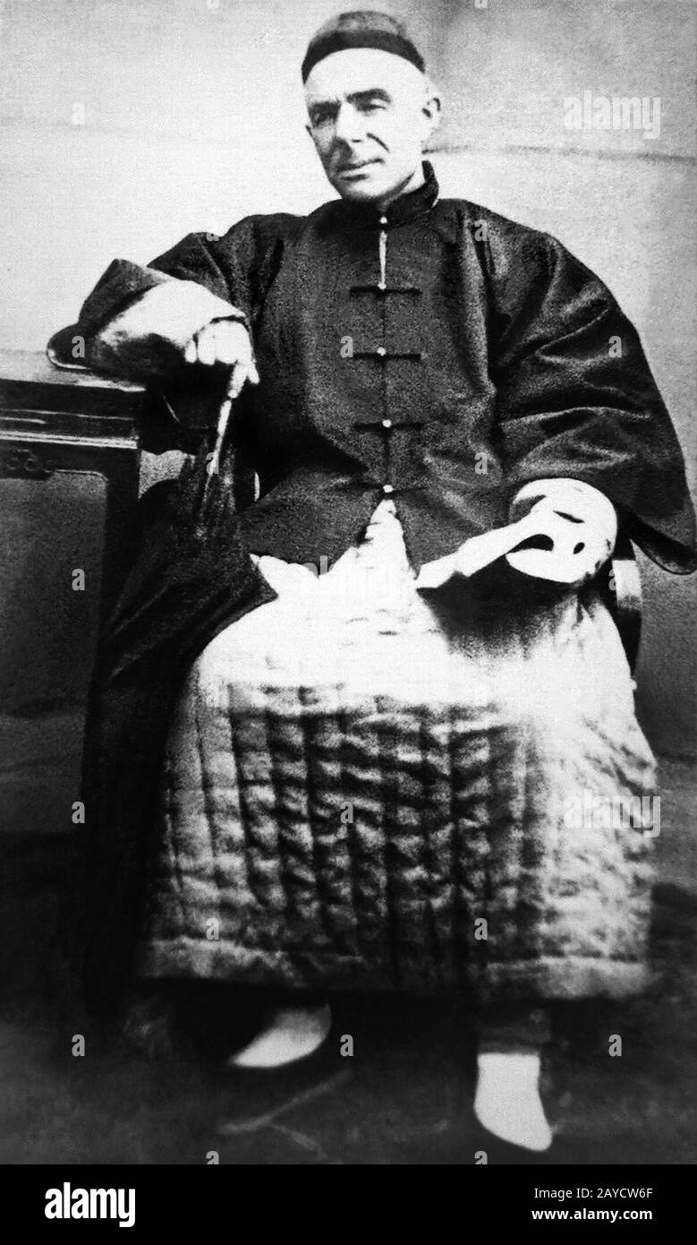 William Chalmers Burns (1815-1868), évangéliste écossais et missionnaire en Chine. Banque D'Images