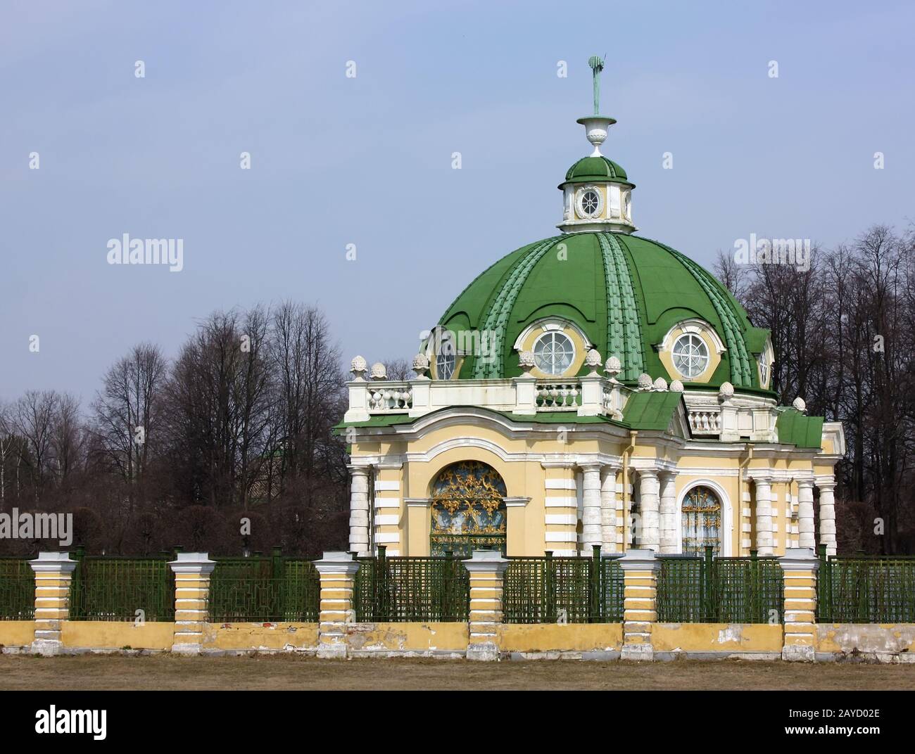 Pavillon une grotte à Kuskovo, Moscou Banque D'Images