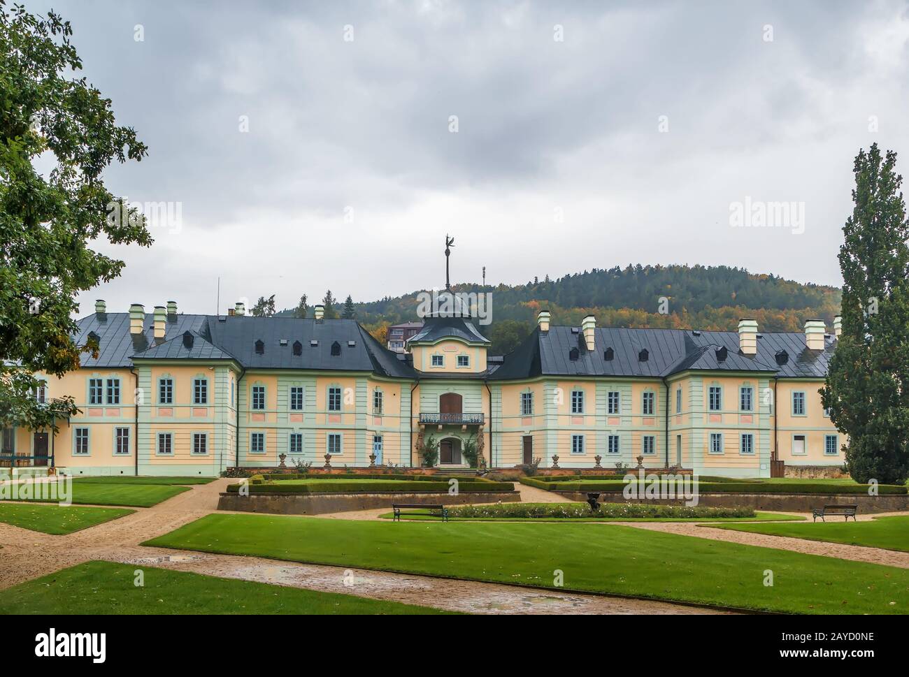 château de Manetin, république tchèque Banque D'Images