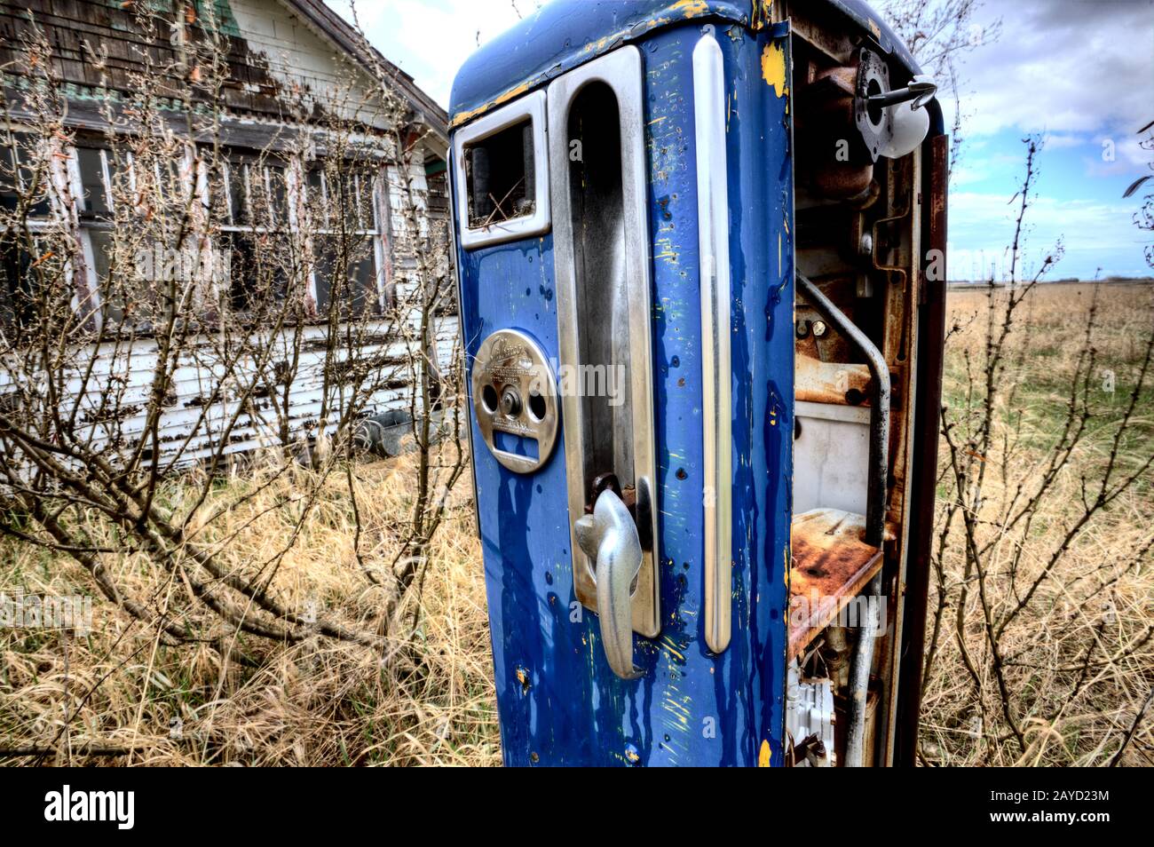 Ancienne pompe à gaz Vintage Banque D'Images