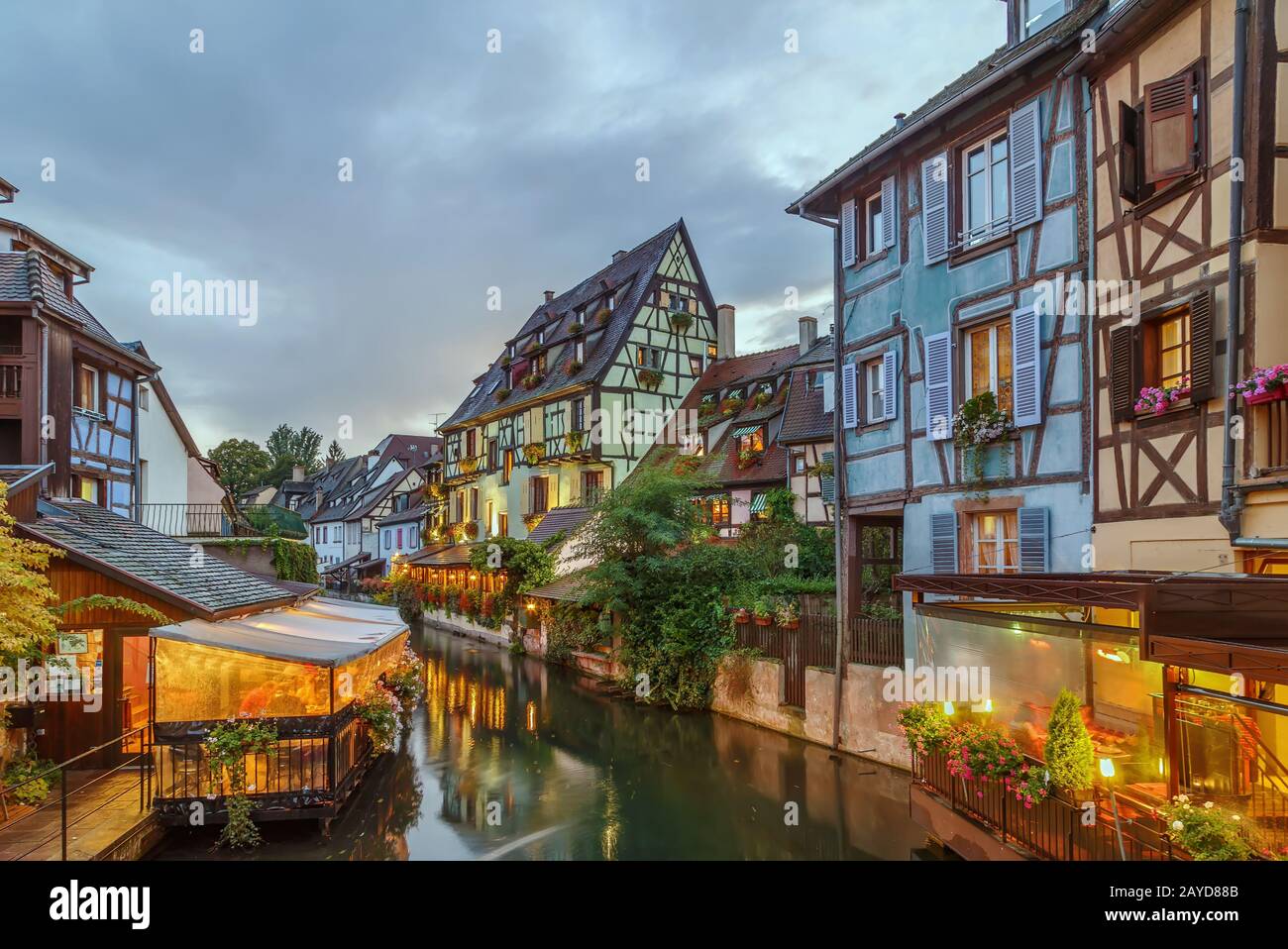 La petite Venise, Colmar, France Banque D'Images