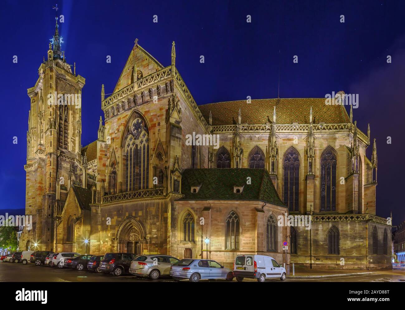 Église Saint-Martin, Colmar, France Banque D'Images